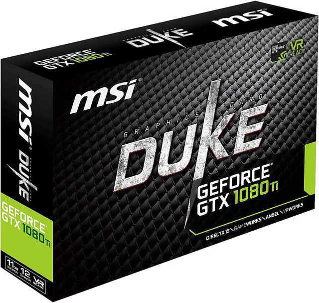 Alt view image 11 of 11 - MSI GeForce GTX 1080 Ti 11GB GDDR5X PCI Express 3.0 x16 SLI Support Plug-in Card Graphics Card GTX 1080 TI DUKE 11G