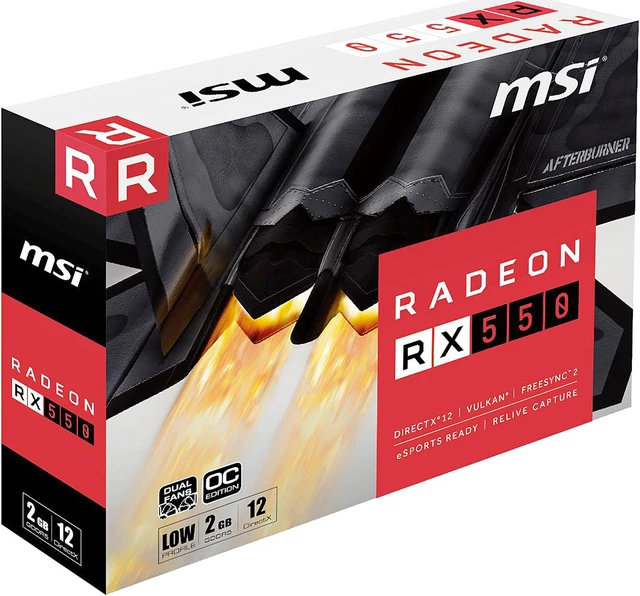 Radeon Rx 550 Graphics MSI Radeon RX 550 Graphics Card RX 550 2GT LP OC - Newegg.com
