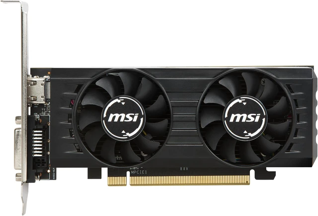 Alt view image 3 of 9 - MSI Radeon RX 550 2GB GDDR5 PCI Express x16 (uses x8) Low Profile Graphics Card RX 550 2GT LP OC