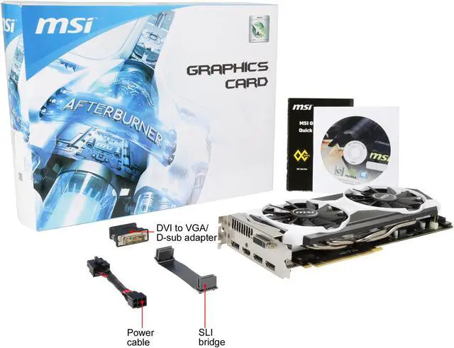 Alt view image 6 of 6 - MSI GeForce GTX 980 Ti 6GB GDDR5 PCI Express 3.0 SLI Support ATX Graphics Card GTX 980TI 6GD5T
