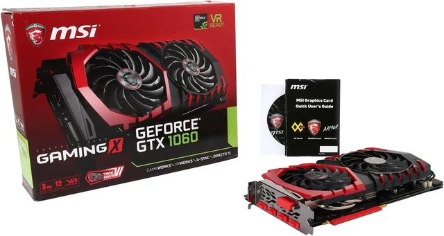 Refurbished: MSI GeForce GTX 1060 Graphics Card GTX 1060 GAMING X 3G ...