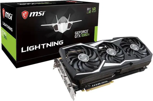 Alt view image 10 of 11 - MSI GeForce GTX 1080 Ti 11GB GDDR5X PCI Express 3.0 x16 SLI Support Graphics Card GTX 1080 Ti LIGHTNING