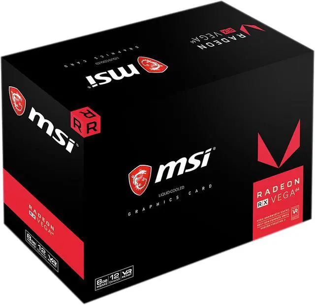 Alt view image 4 of 4 - MSI Radeon RX Vega 64 8GB HBM2 PCI Express 3.0 x16 CrossFireX Support Graphics Card RADEON RX VEGA 64 WAVE 8G
