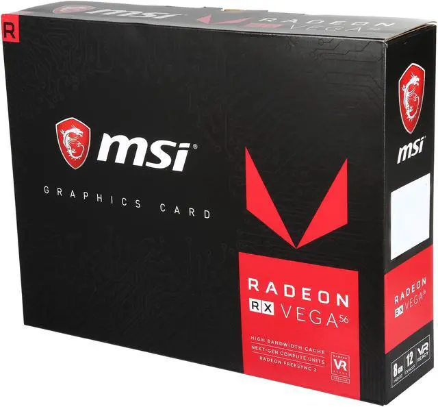 Alt view image 4 of 4 - MSI Radeon RX Vega 56 Graphics Card Radeon RX Vega 56 8G