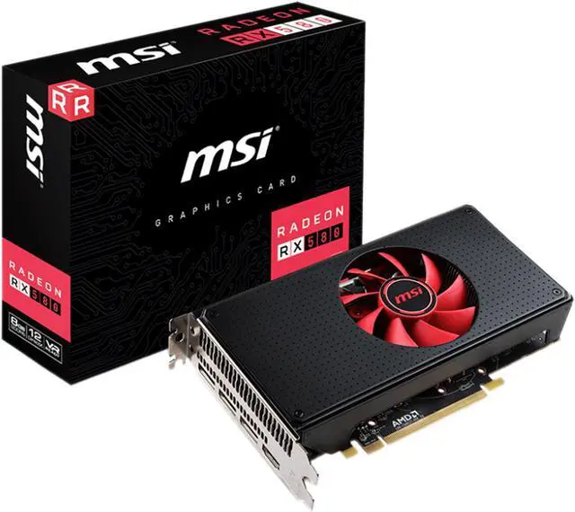 Alt view image 5 of 5 - MSI Radeon RX 580 8GB GDDR5 PCI Express x16 CrossFireX Support Graphics Card Radeon RX 580 8G V1