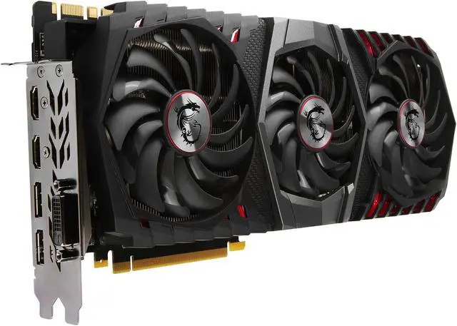 Alt view image 4 of 16 - MSI GeForce GTX 1080 Ti 11GB GDDR5X PCI Express 3.0 x16 SLI Support ATX Graphics Card GTX 1080 Ti GAMING X TRIO