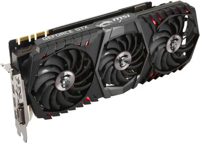 Alt view image 5 of 16 - MSI GeForce GTX 1080 Ti 11GB GDDR5X PCI Express 3.0 x16 SLI Support ATX Graphics Card GTX 1080 Ti GAMING X TRIO
