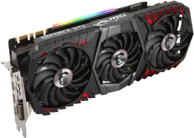 Alt view image 6 of 16 - MSI GeForce GTX 1080 Ti 11GB GDDR5X PCI Express 3.0 x16 SLI Support ATX Graphics Card GTX 1080 Ti GAMING X TRIO