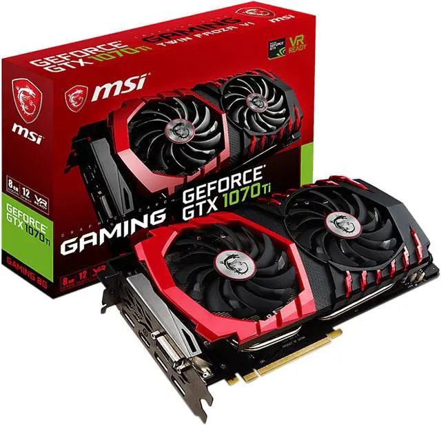 Alt view image 5 of 5 - MSI GeForce GTX 1070 Ti 8GB GDDR5 PCI Express 3.0 x16 SLI Support ATX Video Card GTX 1070 Ti GAMING 8