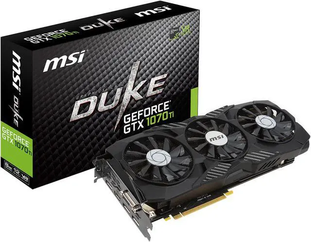 Alt view image 7 of 8 - MSI GeForce GTX 1070 Ti 8GB GDDR5 PCI Express 3.0 x16 SLI Support Graphics Card GTX 1070 Ti DUKE 8G