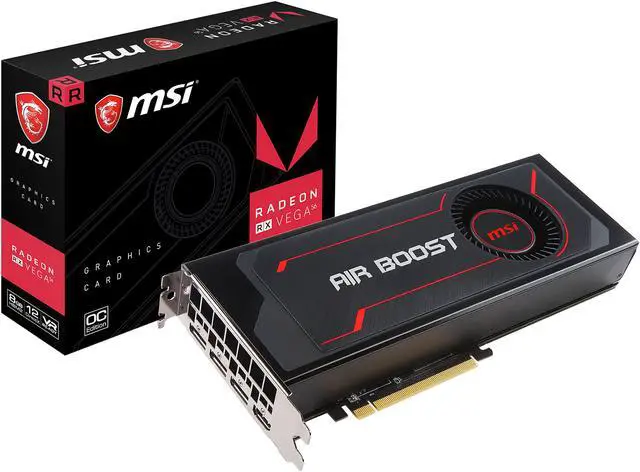Alt view image 11 of 12 - MSI Radeon RX Vega 56 8GB HBM2 PCI Express x16 CrossFireX Support ATX Graphics Card RX Vega 56 Air Boost 8G OC