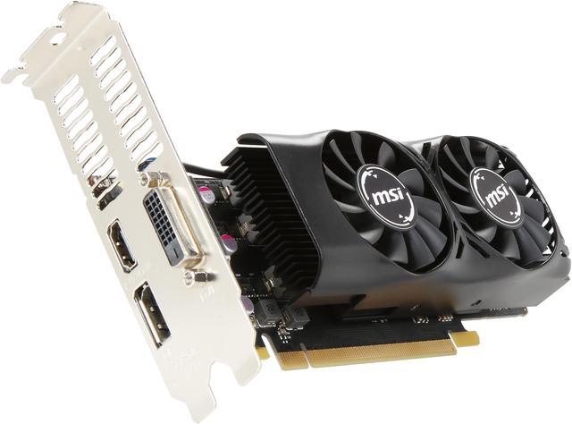 MSI GeForce GTX 1050 2GB GDDR5 PCI Express 3.0 x16 Low Profile Video Cards  GTX 1050 2GT LP