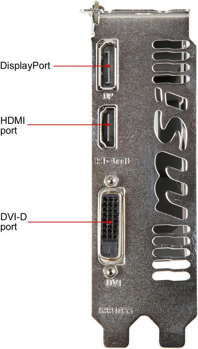 Alt view image 3 of 6 - MSI GeForce GTX 1050 Ti 4GB GDDR5 PCI Express 3.0 x16 Graphics Card GTX 1050 Ti 4G OC