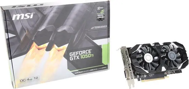 Alt view image 6 of 6 - MSI GeForce GTX 1050 Ti 4GB GDDR5 PCI Express 3.0 x16 ATX Graphics Card GTX 1050 Ti 4GT OC