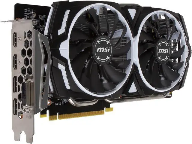 Alt view image 3 of 8 - MSI GeForce GTX 1060 6GB GDDR5 PCI Express 3.0 x16 ATX Graphics Card GTX 1060 ARMOR 6G V1