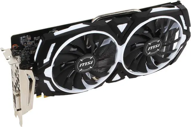 Alt view image 5 of 8 - MSI GeForce GTX 1060 6GB GDDR5 PCI Express 3.0 x16 ATX Graphics Card GTX 1060 ARMOR 6G V1