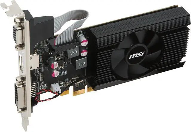 Alt view image 4 of 10 - MSI Radeon R7 240 2GB DDR3 CrossFireX Support Low Profile Graphics Card R7 240 2GD3 64b LP