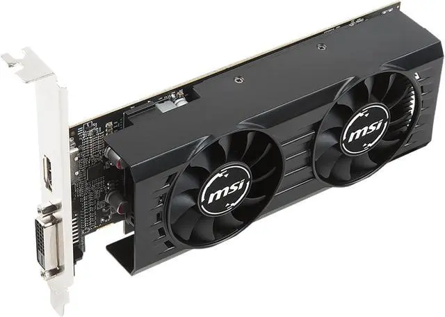 Alt view image 3 of 6 - MSI Radeon RX 550 4GB GDDR5 PCI Express x16 (Uses x8) Low Profile Graphics Card RX 550 4GT LP OC