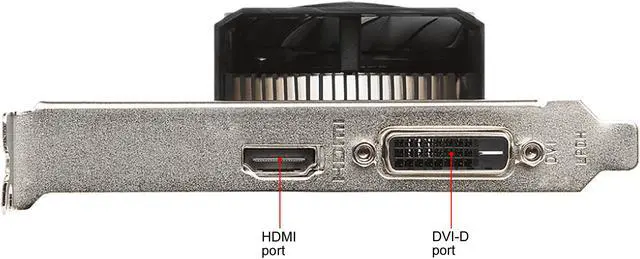 Alt view image 6 of 6 - MSI Radeon RX 550 4GB GDDR5 PCI Express x16 (Uses x8) Low Profile Graphics Card RX 550 4GT LP OC