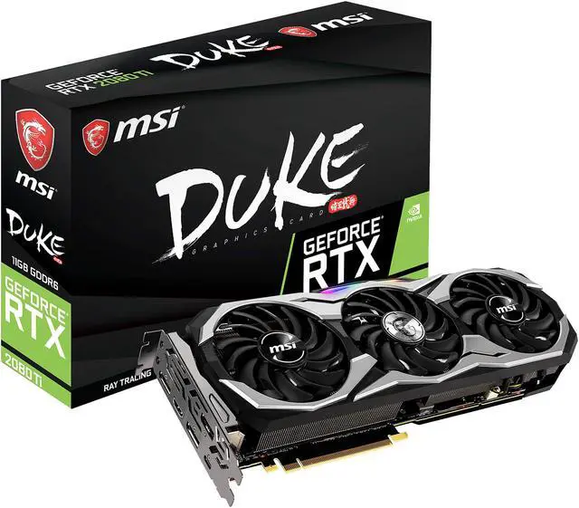Alt view image 7 of 9 - MSI GeForce RTX 2080 Ti 11GB GDDR6 PCI Express 3.0 x16 SLI Support Graphics Card RTX 2080 Ti DUKE 11G OC