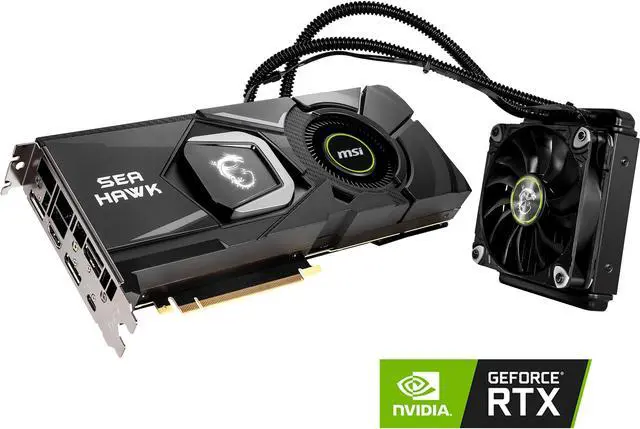 Main image of MSI GeForce RTX 2080 8GB GDDR6 PCI Express 3.0 x16 SLI Support Graphics Card RTX 2080 SEA HAWK X