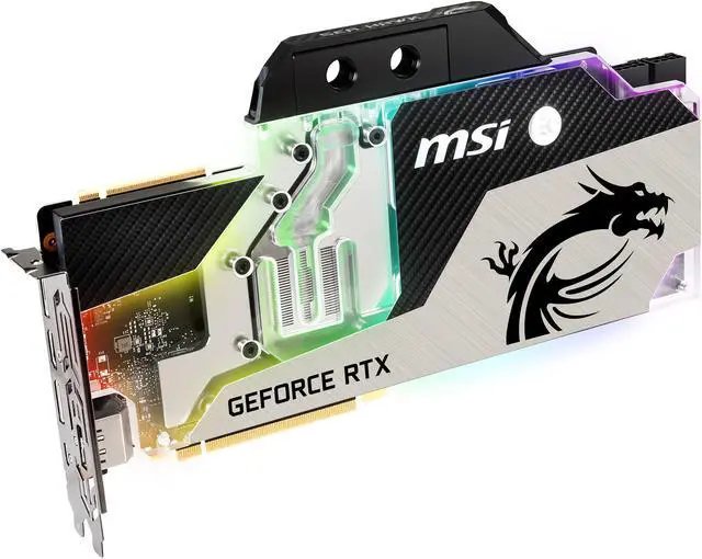 Alt view image 3 of 7 - MSI GeForce RTX 2080 8GB GDDR6 PCI Express 3.0 x16 SLI Support Graphics Card RTX 2080 SEA HAWK EK X
