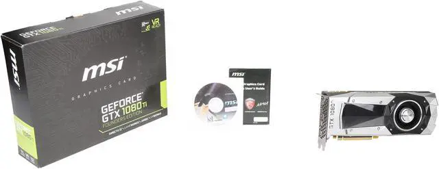 Alt view image 6 of 6 - MSI GeForce GTX 1080 Ti FE 11GB GDDR5X PCI Express 3.0 x16 SLI Support Graphics Card GTX 1080 Ti Founders Edition