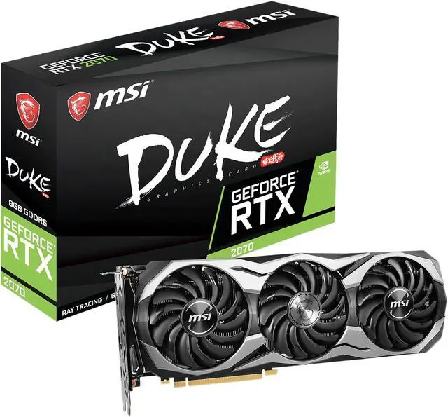 Alt view image 7 of 7 - MSI GeForce RTX 2070 8GB GDDR6 PCI Express 3.0 x16 Graphics Card RTX 2070 DUKE 8G OC