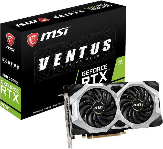 Alt view image 8 of 8 - MSI GeForce RTX 2070 8GB GDDR6 PCI Express 3.0 x16 Graphics Card RTX 2070 Ventus 8G