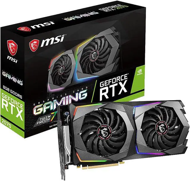 Alt view image 5 of 6 - MSI GeForce RTX 2070 8GB GDDR6 PCI Express 3.0 x16 Graphics Card RTX 2070 GAMING 8G