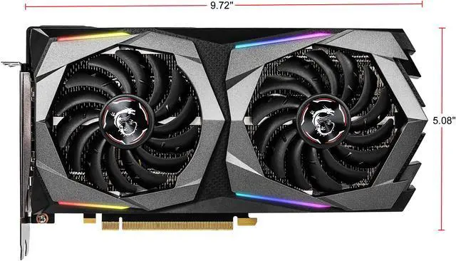 Alt view image 4 of 7 - MSI RTX 2060 GAMING Z 6G GeForce RTX 2060 6GB GDDR6 PCI Express 3.0 x16 Graphics Card RTX 2060 GAMING Z 6G