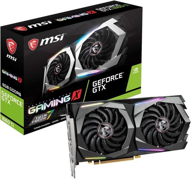 Alt view image 9 of 10 - MSI GeForce GTX 1660 Ti 6GB GDDR6 PCI Express 3.0 x16 Graphics Card GTX 1660 TI GAMING X 6G