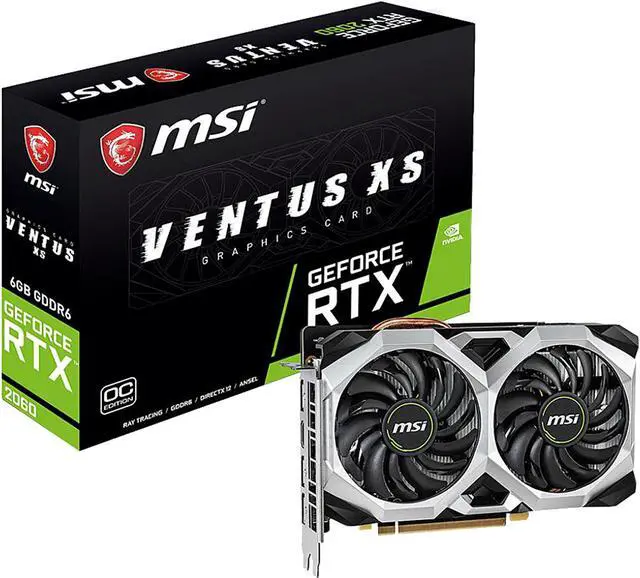 Alt view image 8 of 8 - MSI GeForce RTX 2060 6GB GDDR6 PCI Express 3.0 x16 Graphics Card RTX 2060 VENTUS XS 6G OC