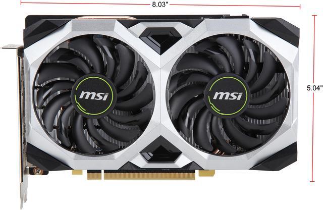 Alt view image 3 of 6 - MSI GeForce GTX 1660 6GB GDDR5 PCI Express 3.0 x16 Graphics Card GTX 1660 VENTUS XS 6G OC