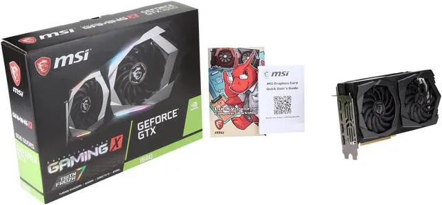 Alt view image 7 of 6 - MSI GeForce GTX 1660 6GB GDDR5 PCI Express 3.0 x16 Graphics Card GTX 1660 GAMING X 6G