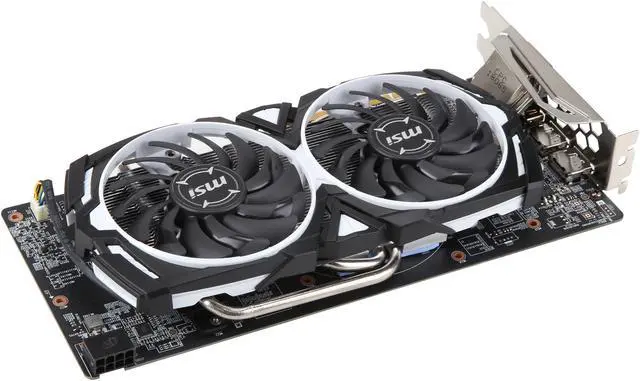 Alt view image 5 of 6 - MSI Radeon RX 580 8GB GDDR5 PCI Express x16 CrossFireX Support Graphics Card RX 580 ARMOR 8G OC