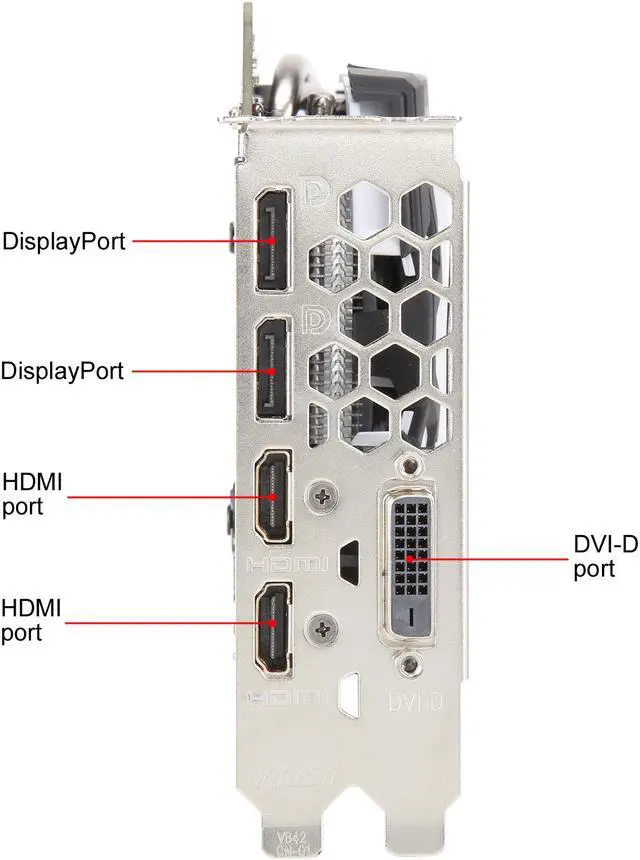 Alt view image 5 of 6 - MSI Radeon RX 580 4GB GDDR5 PCI Express x16 CrossFireX Support Graphics Card RX 580 ARMOR 4G OCV1