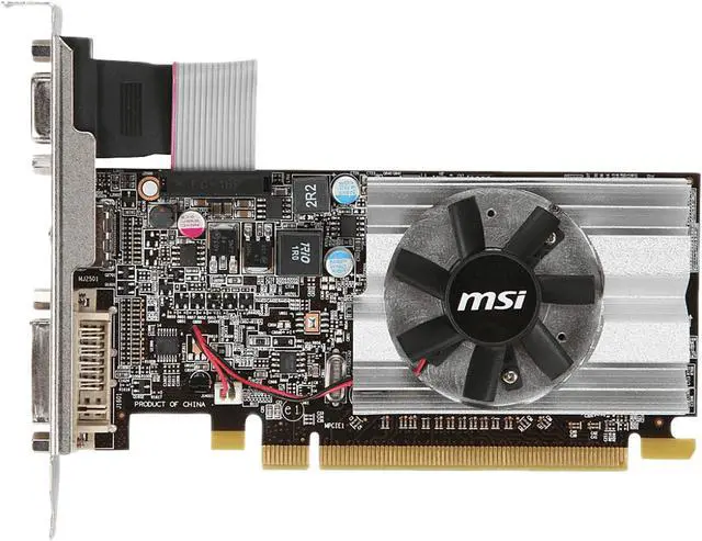 Alt view image 2 of 4 - MSI Radeon HD 6450 1GB DDR3 PCI Express 2.1 x16 Low Profile Graphics Card R6450-MD1GD3/LP