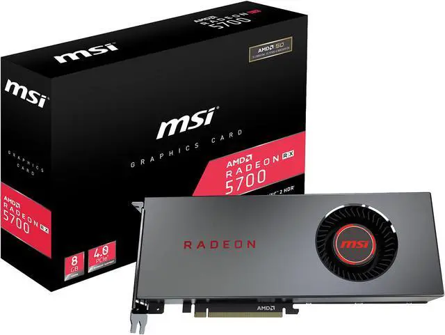 Alt view image 6 of 7 - MSI Radeon RX 5700 8GB GDDR6 PCI Express 4.0 Graphics Card RX 5700 8G