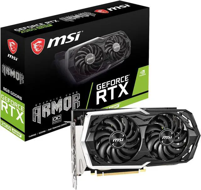 Alt view image 8 of 9 - MSI GeForce RTX 2060 SUPER 8GB GDDR6 PCI Express 3.0 x16 Graphics Card RTX 2060 SUPER ARMOR OC