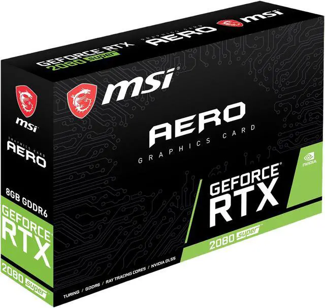 Alt view image 8 of 9 - MSI GeForce RTX 2080 SUPER 8GB GDDR6 PCI Express 3.0 x16 SLI Support Graphics Card RTX 2080 Super Aero