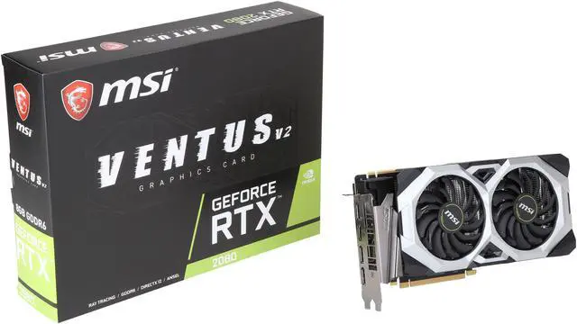 Alt view image 7 of 6 - MSI GeForce RTX 2080 8GB GDDR6 PCI Express 3.0 x16 SLI Support Graphics Card RTX 2080 VENTUS GP 8G
