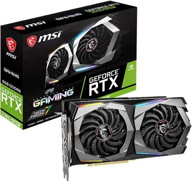 Alt view image 3 of 3 - MSI GeForce RTX 2060 SUPER 8GB GDDR6 PCI Express 3.0 x16 Graphics Card RTX 2060 SUPER GAMING