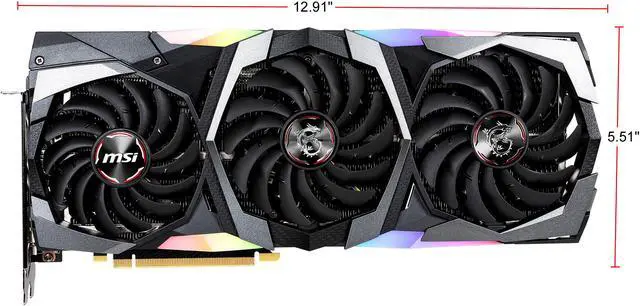 Alt view image 4 of 9 - MSI GeForce RTX 2080 SUPER 8GB GDDR6 PCI Express 3.0 x16 SLI Support Graphics Card RTX 2080 Super Gaming TRIO