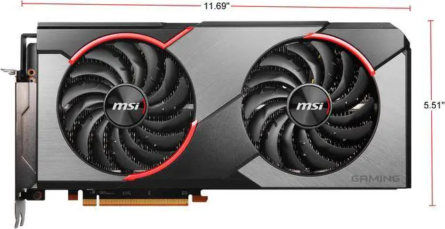 Alt view image 3 of 10 - MSI Radeon RX 5700 XT 8GB GDDR6 PCI Express 4.0 x16 CrossFireX Support Graphics Card RX 5700 XT GAMING