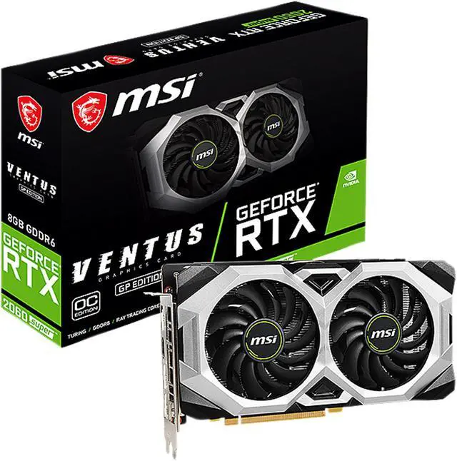 Alt view image 7 of 7 - MSI Ventus GeForce RTX 2060 SUPER 8GB GDDR6 PCI Express 3.0 x16 Graphics Card RTX 2060 SUPER VENTUS GP OC