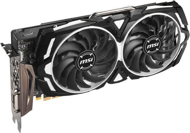 Alt view image 4 of 9 - MSI Radeon RX 580 8GB GDDR5 PCI Express x16 CrossFireX Support Graphics Card RX 580 ARMOR X