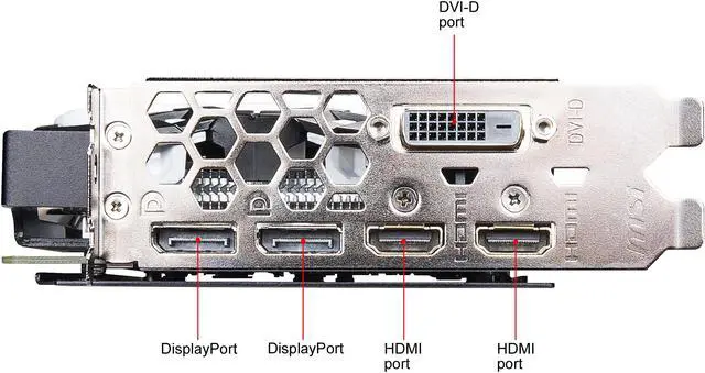 Alt view image 9 of 9 - MSI Radeon RX 580 8GB GDDR5 PCI Express x16 CrossFireX Support Graphics Card RX 580 ARMOR X