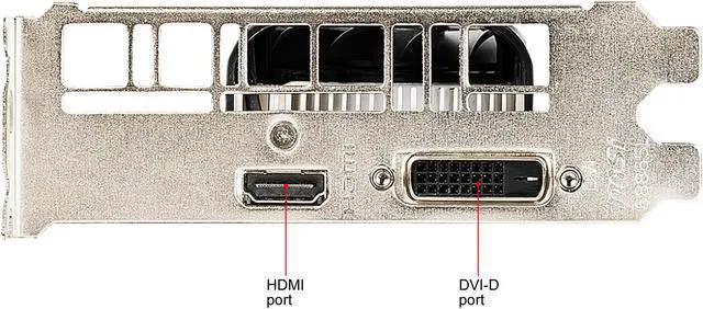 Alt view image 5 of 5 - MSI GeForce GTX 1650 4GB GDDR5 PCI Express 3.0 x16 Low Profile Graphics Card GTX 1650 4GT LP OC