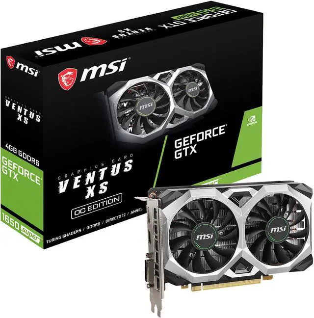 Alt view image 7 of 8 - MSI GeForce GTX 1650 SUPER 4GB GDDR6 PCI Express 3.0 x16 Graphics Card GTX 1650 Super Ventus XS OC